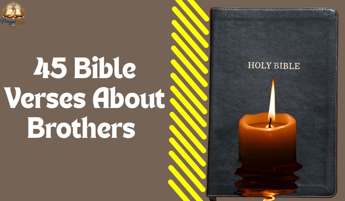45 Bible Verses About Brothers 