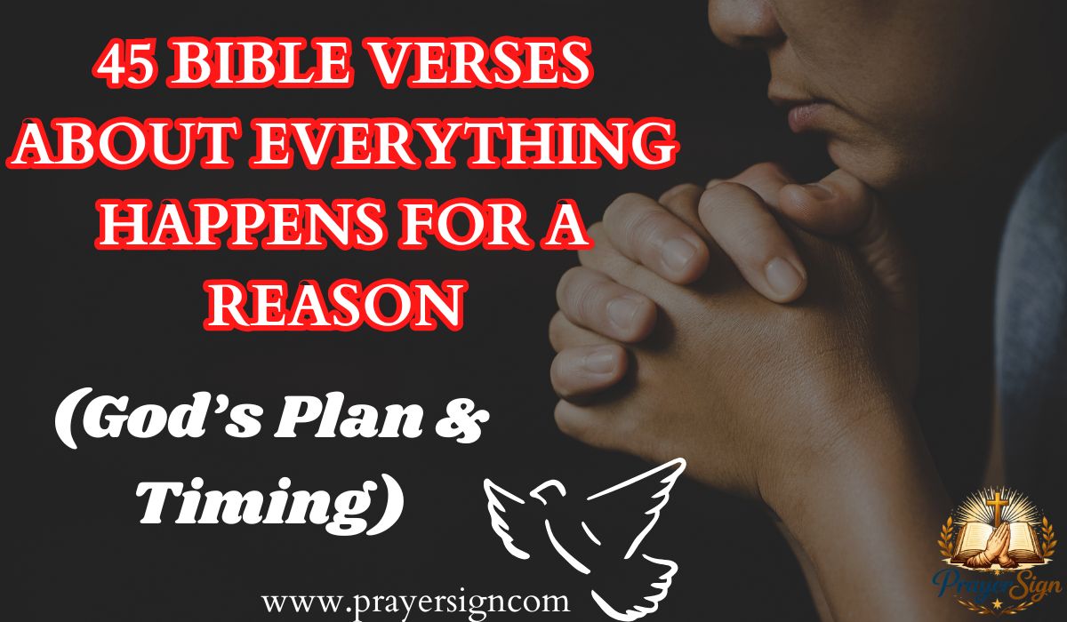 45 Bible Verses About Everything Happens for a Reason (God’s Plan & Timing)