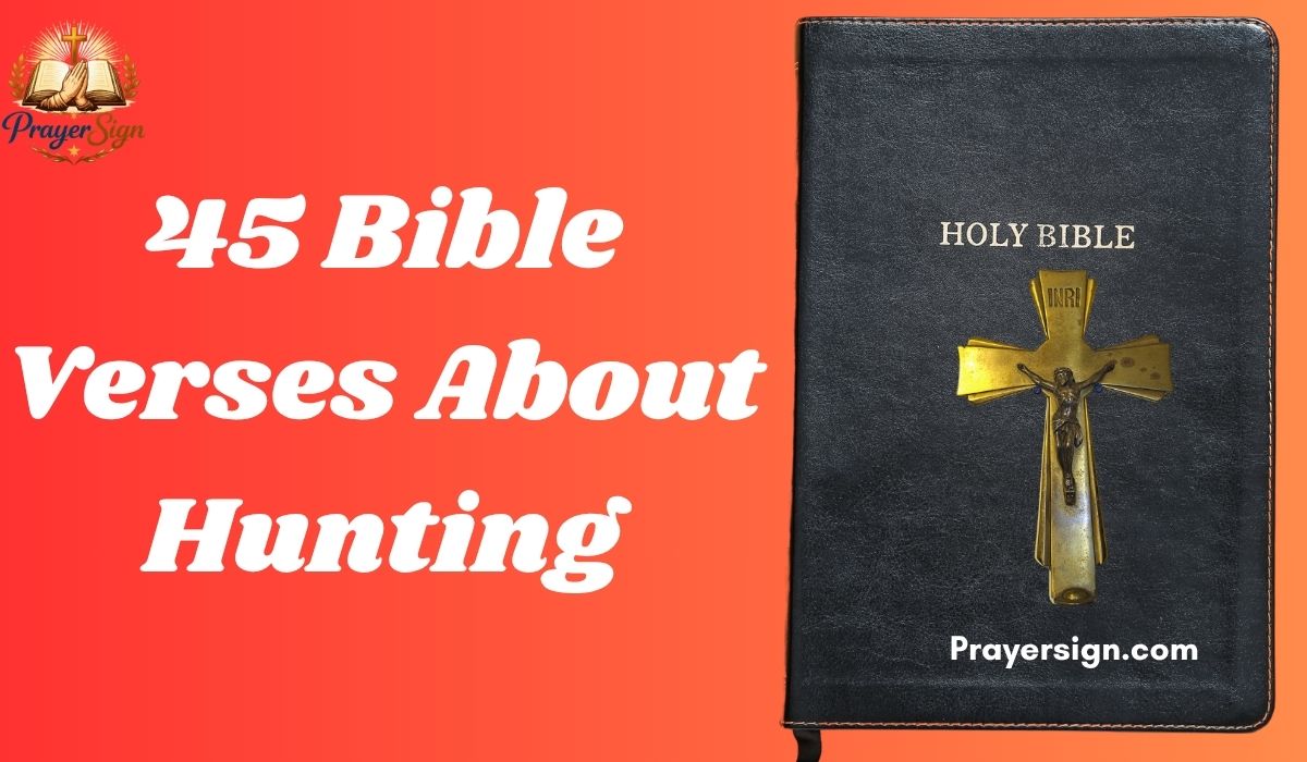 45 Bible Verses About Hunting