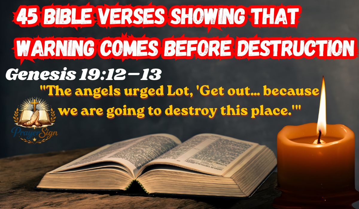 45 Bible Verses Showing That Warning Comes Before Destruction