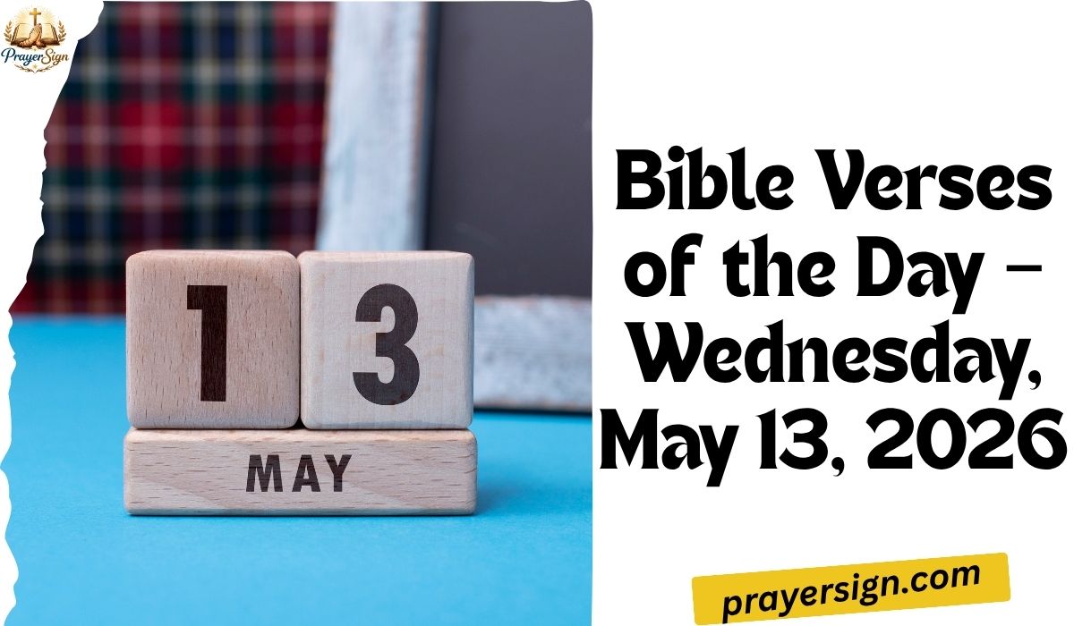Bible Verses of the Day – Wednesday, May 13, 2026