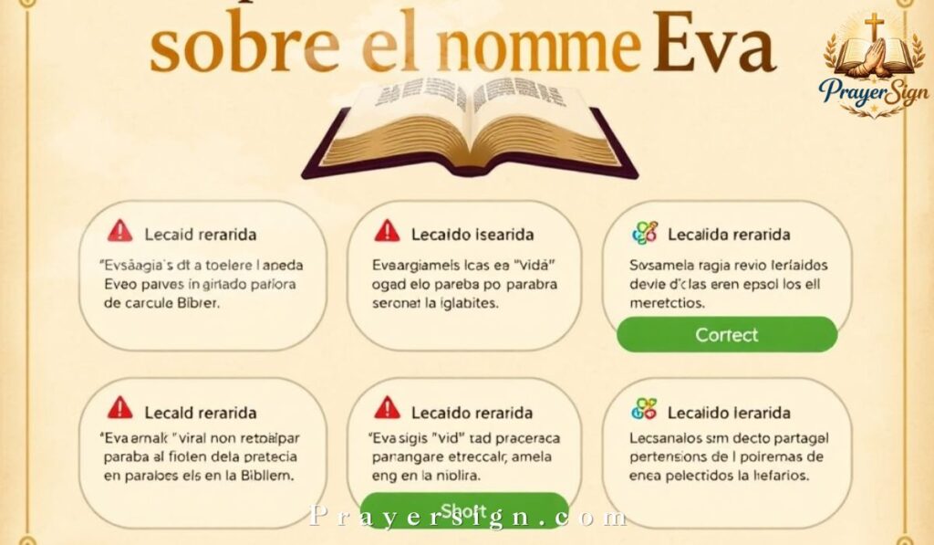 Conceptos erróneos comunes sobre el nombre Eva
