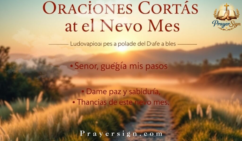 Oraciones Cortas para el Nuevo Mes: Uso Rápido en el Día a Día