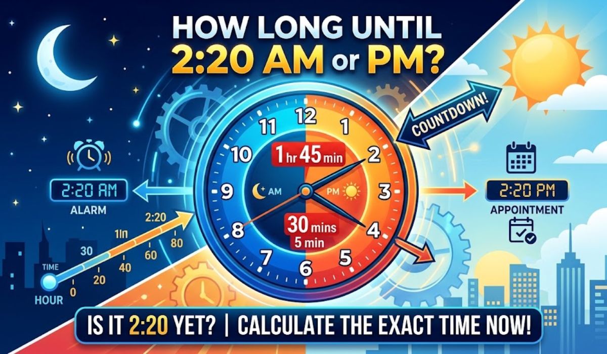 How Long Until 2:20? Calculate the Time Until 2:20 AM or PM