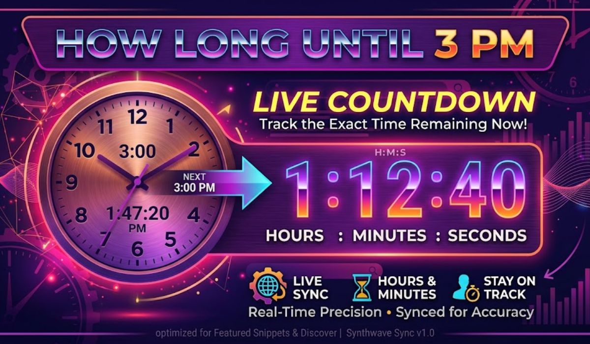 How Long Until 3 PM? Calculate the Time Until 3 PM